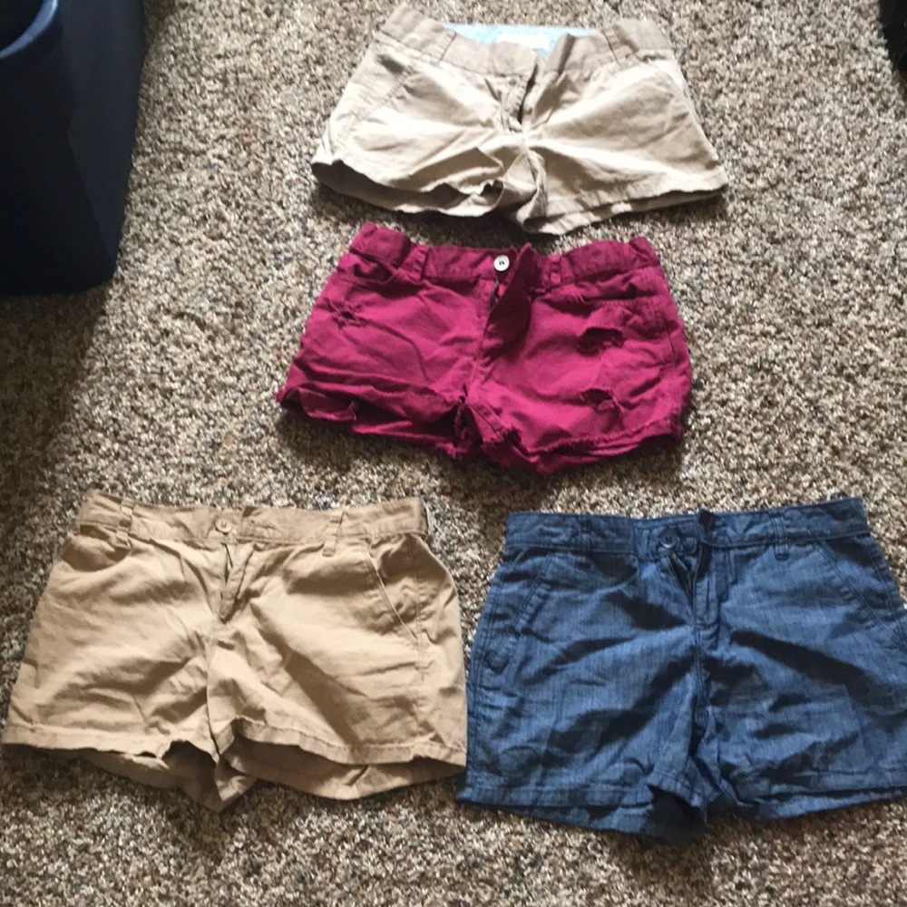 4 pairs of VGUC shorts!  Jcrew, old navy, cp